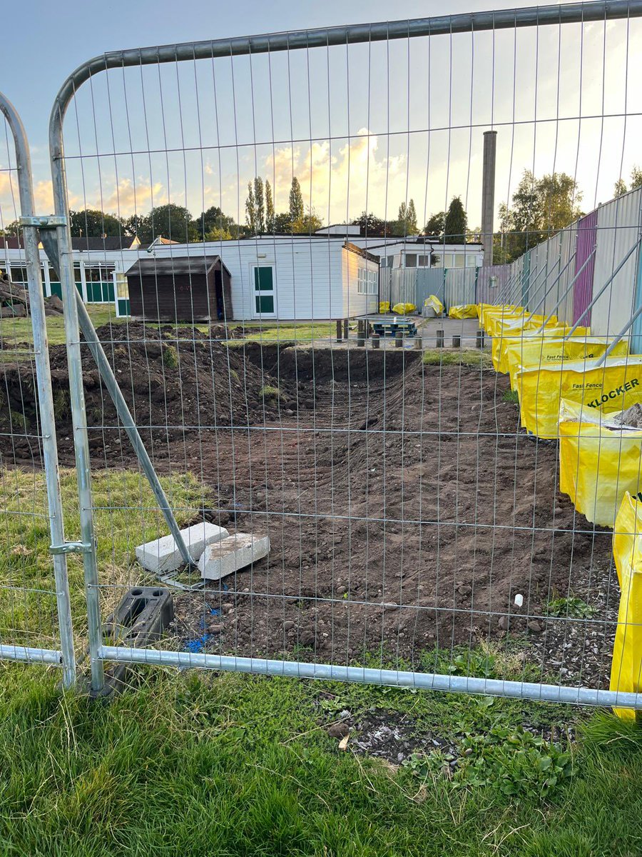 Ground has been broken as the works commence on our brand new school. We prepare to say goodbye to the old and hello to the new! Can you spot what has already gone?