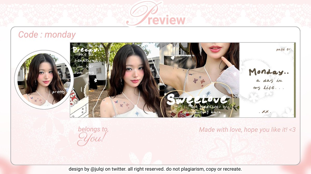 julqi's tweet image. help repost? thank you! &amp;lt;3

WAKTUNYA OSPEK. 🎀  ࣪ ˖

teman teman, boleh minta waktunya buat ospek anak baruku? jika ada kesamaan atau kemiripan dengan BA lain, boleh DM aku baik baik ya. terima kasih! ♡

t. #zonauang