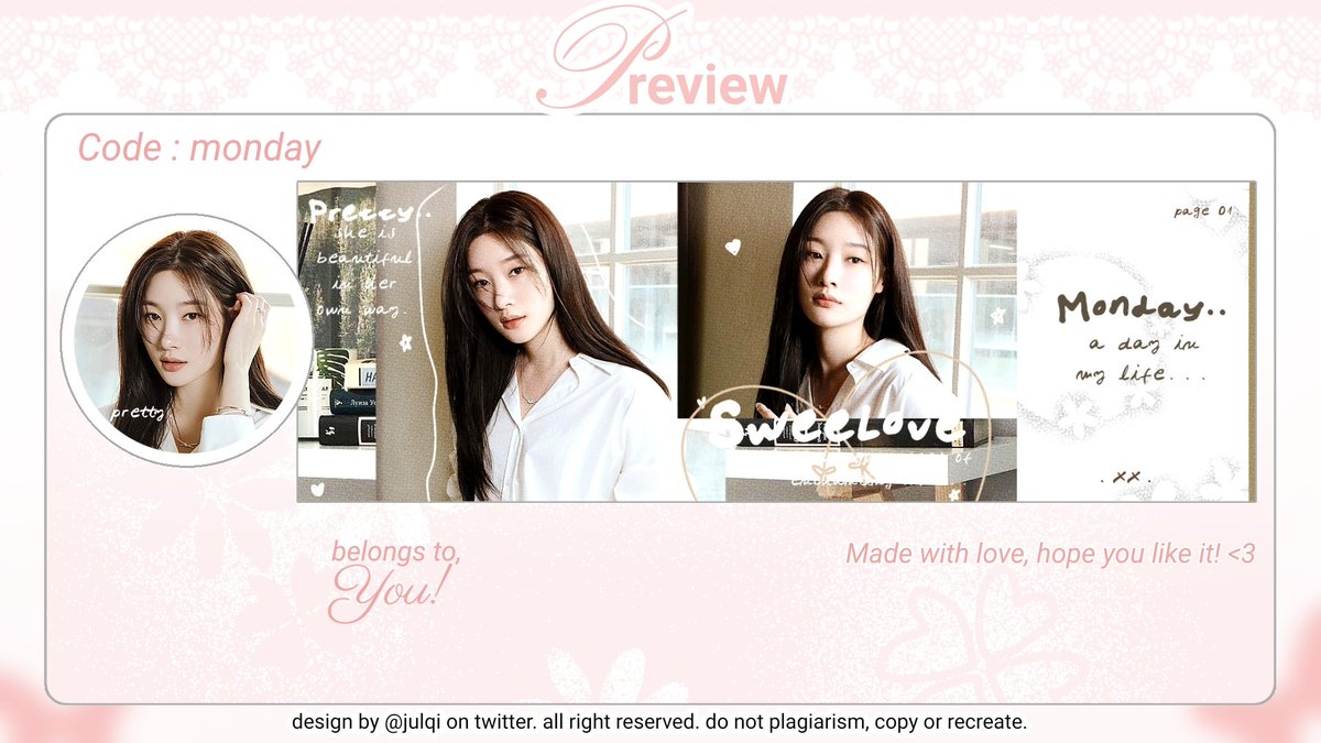 julqi's tweet image. help repost? thank you! &amp;lt;3

WAKTUNYA OSPEK. 🎀  ࣪ ˖

teman teman, boleh minta waktunya buat ospek anak baruku? jika ada kesamaan atau kemiripan dengan BA lain, boleh DM aku baik baik ya. terima kasih! ♡

t. #zonauang