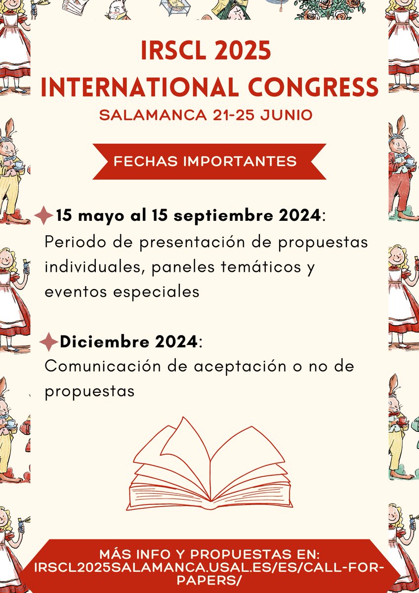irscl2025_usal's tweet photo. 📝📝Remember to write down these relevant dates for the IRSCL2025 Congress!! 

🔎 Check out our website for more information

----

📝📝¡¡Recordamos fechas relevantes que anotar para el congreso IRSCL2025!!

🔎 Para más información, consulta la web de IRSCL2025 https://t.co/ae6R86Zgds