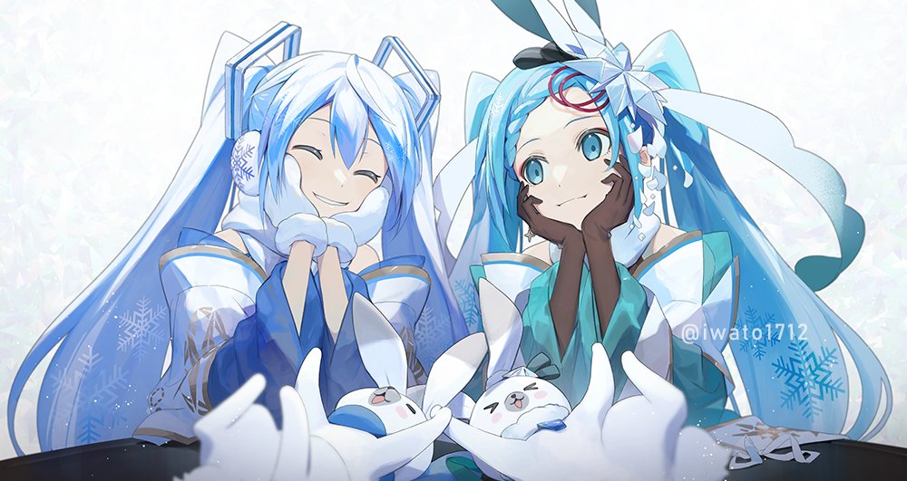 初音ミク ,ラビット・ユキネ ,雪ミク 「 #FA 」|岩十(いわと)の 初音ミク ,ラビット・ユキネ ,雪ミク 「 #FA 」|岩十(いわと)の