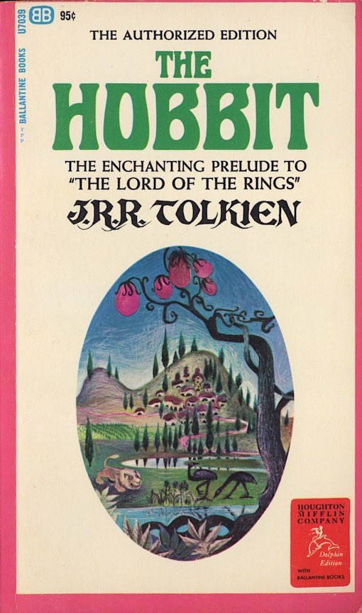 SeanMac67914982's tweet photo. Hobbit and Lord of the Rings paperback books from 1965 by artist Barbara Remington. https://t.co/3YJYdH4jyS