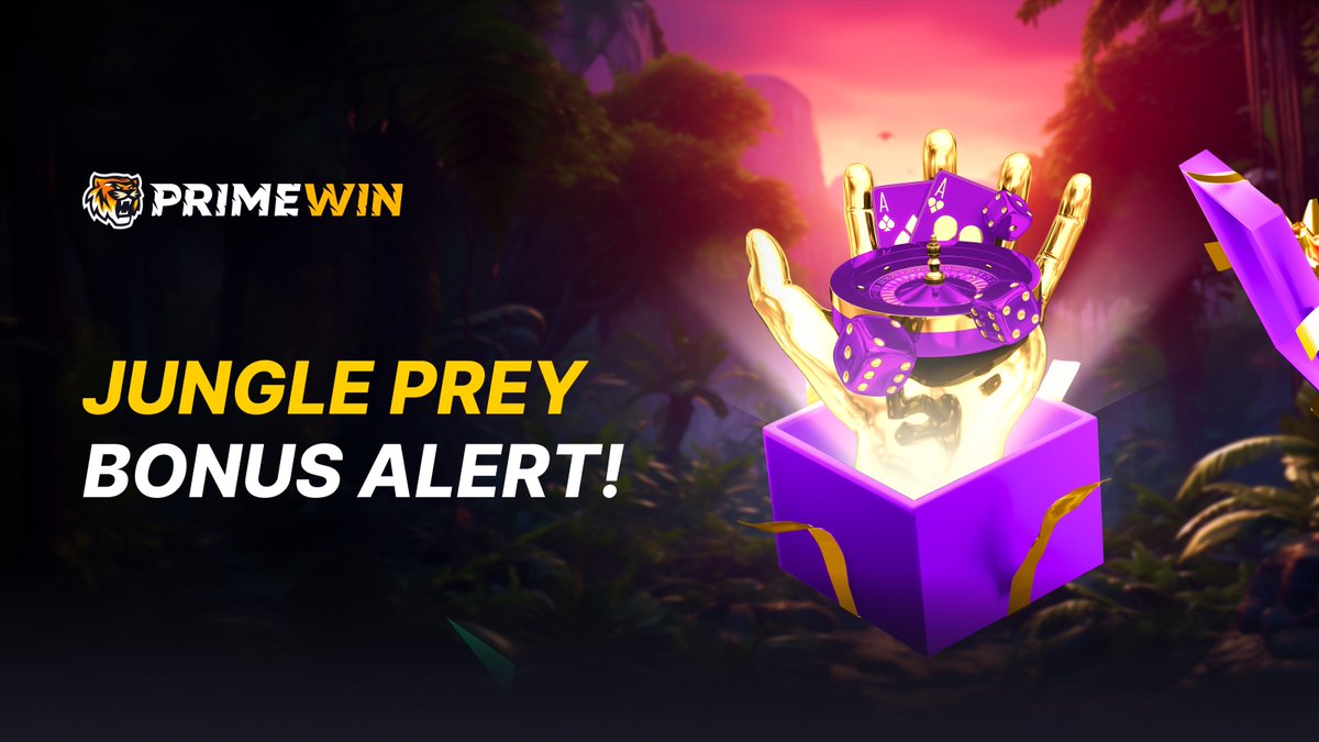 primewin_online's tweet image. 🦁🌿 Jungle Prey Bonus Every Tuesday! 🌿🦁

Enter JUNGLE, deposit €25+, and get a 20% Reload Bonus up to €200! Dive into the Prime Jungle and win big! 🌟💰

#PrimeWinCasino #JunglePreyBonus #TuesdayBonus #BigWins #PrimeJungle #ReloadBonus