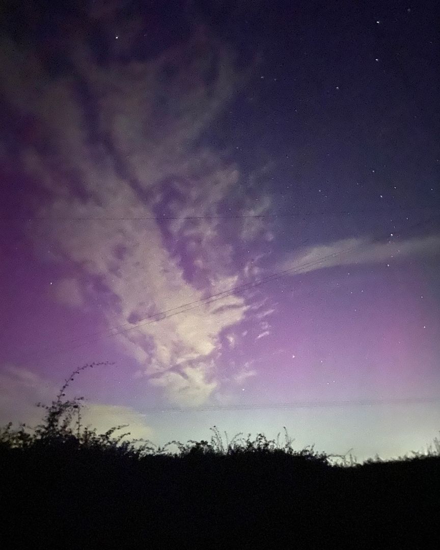 #Auroraborealis from OLPRO HQ last night in Worcester ✨