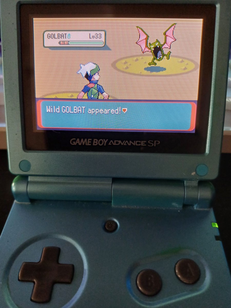 Another shiny golbat in the quest of finding shiny bagon. This was the third phase after 3319 re in pokemon emerald.