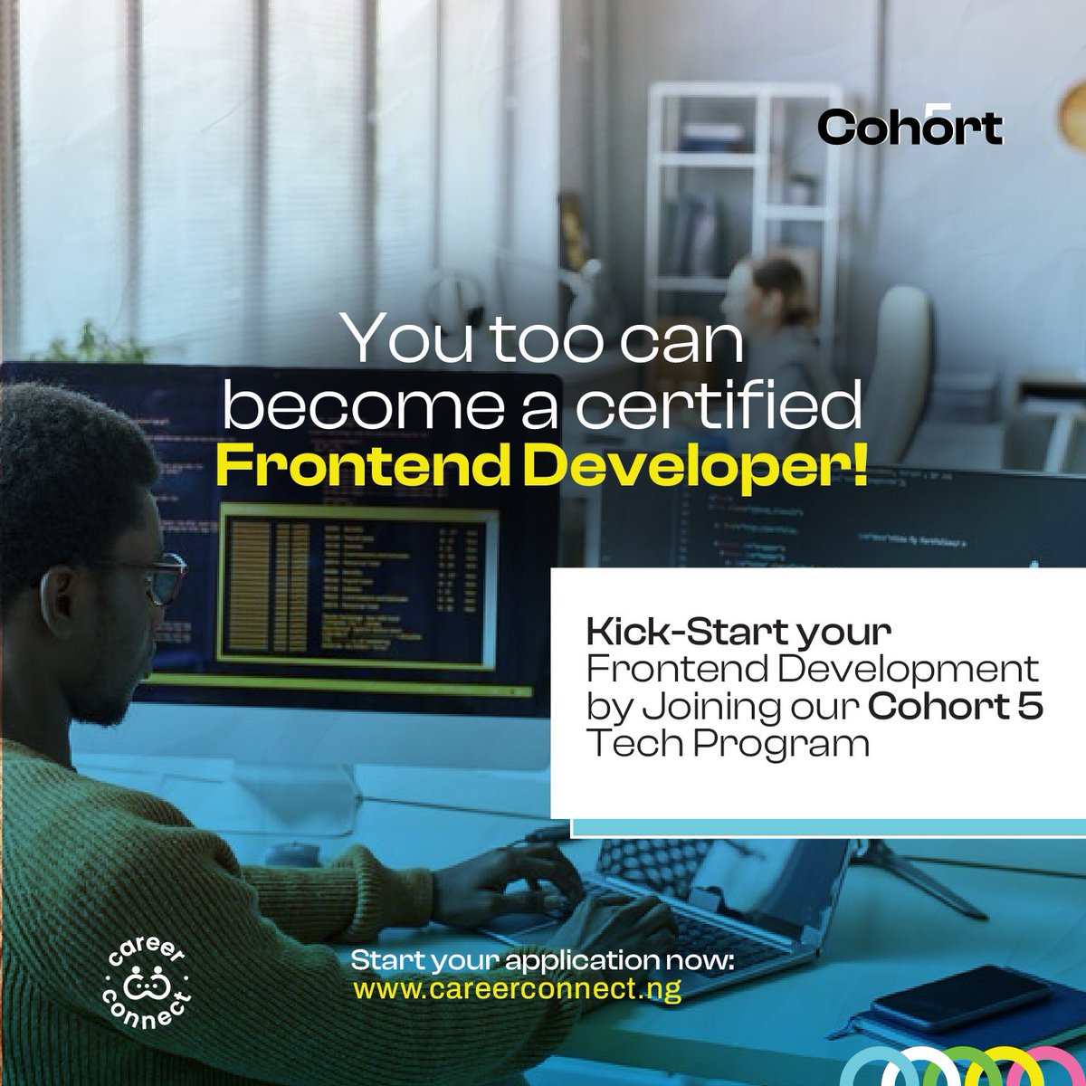 CareerConnectng's tweet photo. You’ve heard about what a front end developer earns and the work rate, this is your chance to be one too.
Visit our website or send a DM to register early and save a seat for yourself!
#careerintech #techinstitute #techies #tech #learntech #abeokuta https://t.co/sHIcLeJP6T