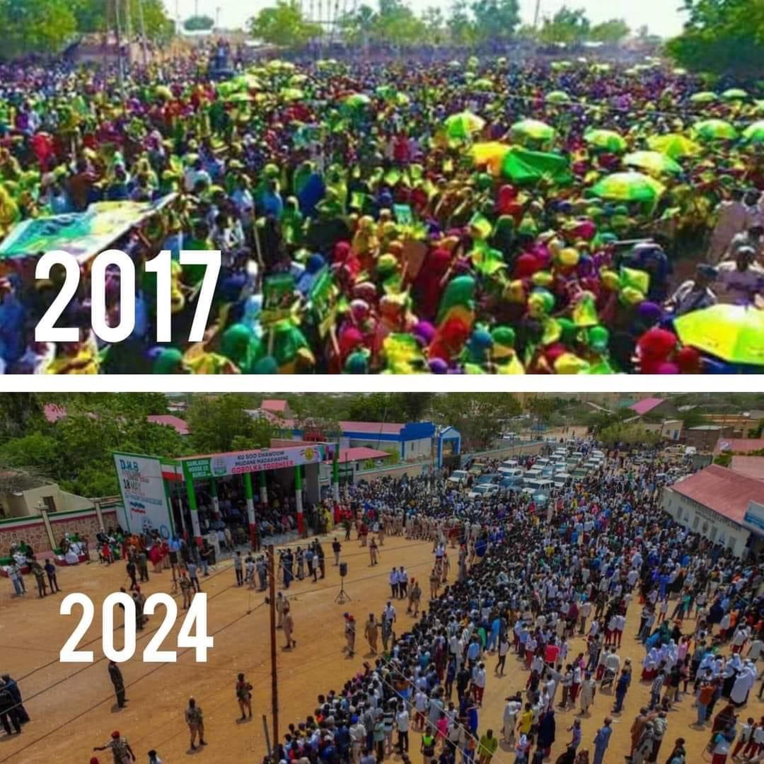 #Kulmiyihii 2017 iyo #Kulmiyaha Maanta 2024
#Madaxwaynaha si wacan haloosi Sabootiyo 👋