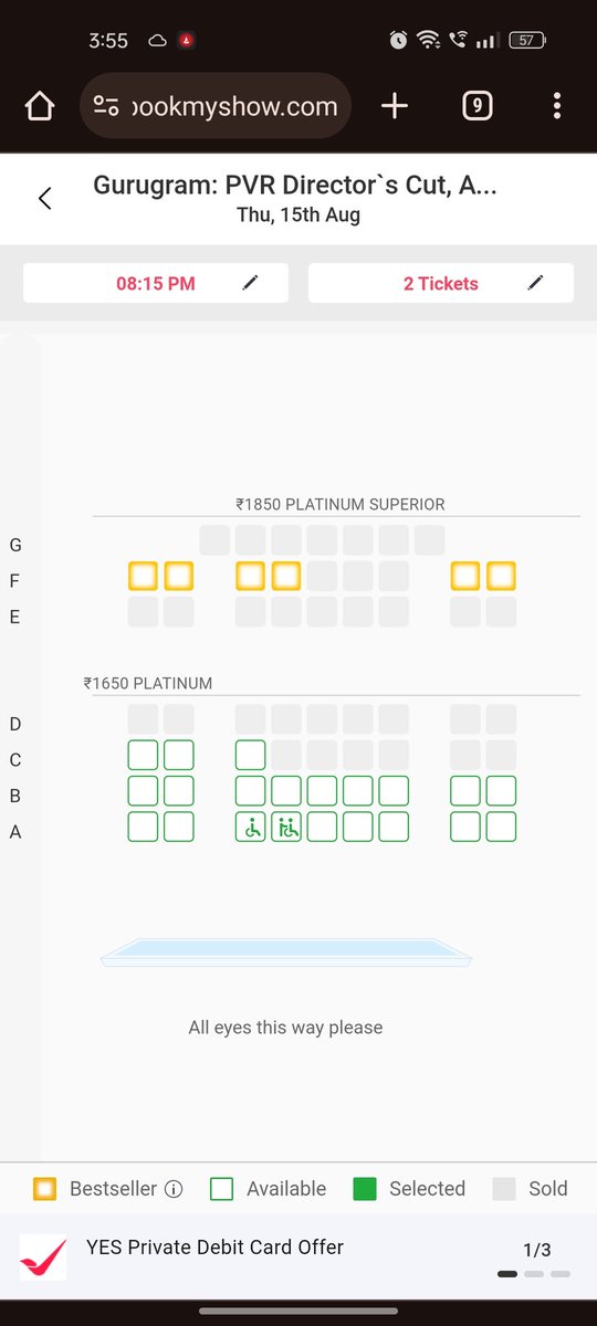 #KhelKhelMein Advance Bookings Picking Up Really Well In Delhi - NCR . Major Booking are done in Metro Cities as expected. 
Still 2 days to go . 
#AkshayKumar𓃵 #TaapseePannu #AmmyVirk #VaaniKapoor
