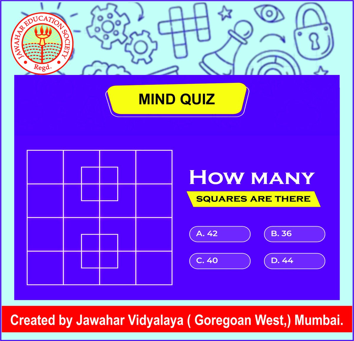 jawaharvidyalya's tweet image. &quot;Test your knowledge and flex those brain muscles? 🧠🔍 Join the quiz challenge and let the quest for wisdom begin! 🌐📚
.
.
.
#quiz #QuizChallenge #mindQuiz