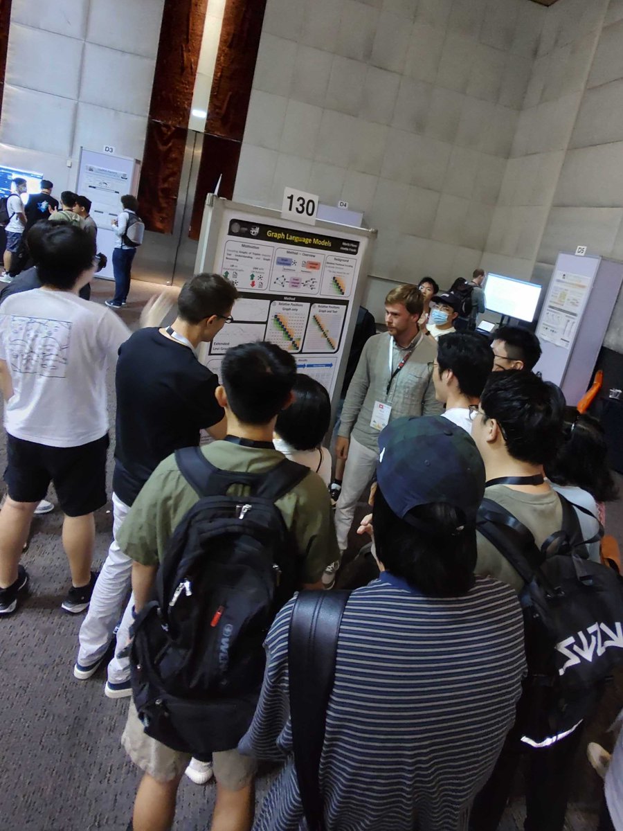 Anette Frank (@anettemfrank) on Twitter photo Our <a href="/MoritzPlenz/">Moritz Plenz</a> from <a href="/HD_NLP/">Heidelberg University NLP Group</a> in front of numerous visitors of his poster, presenting his new work on Graph Language Models 🕸️🗣️ at #ACL2024NLP. GLMs unify the advantages of LLMs and GNNs on structure-based tasks. Hold on, Moritz, to the end of the session! 😅🤩 Our <a href="/MoritzPlenz/">Moritz Plenz</a> from <a href="/HD_NLP/">Heidelberg University NLP Group</a> in front of numerous visitors of his poster, presenting his new work on Graph Language Models 🕸️🗣️ at #ACL2024NLP. GLMs unify the advantages of LLMs and GNNs on structure-based tasks. Hold on, Moritz, to the end of the session! 😅🤩