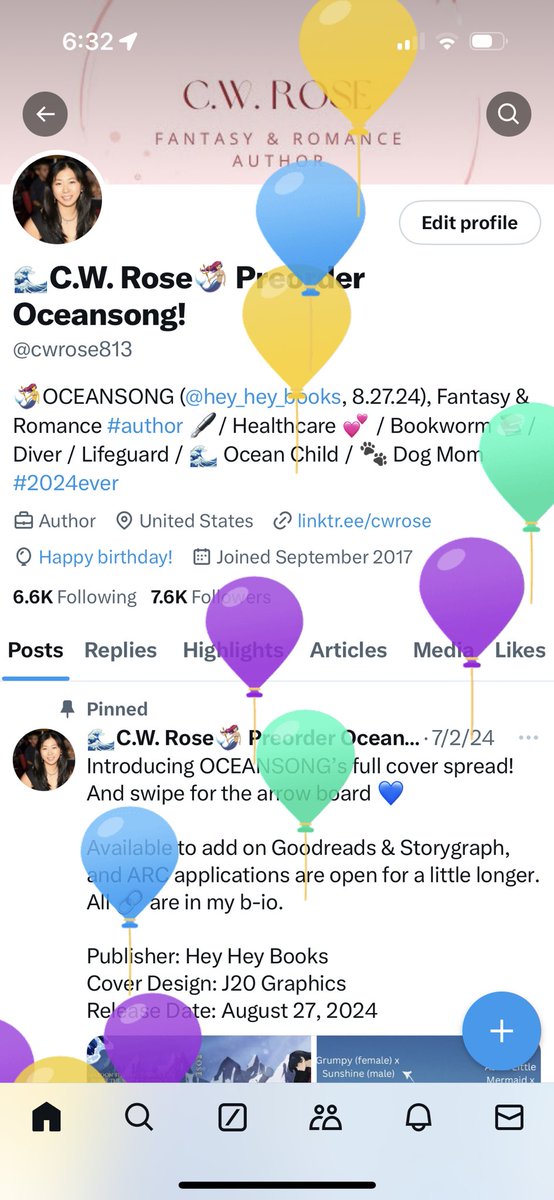 It’s balloon day! And two weeks from today, I’ll be a published author. Dreams do come true!