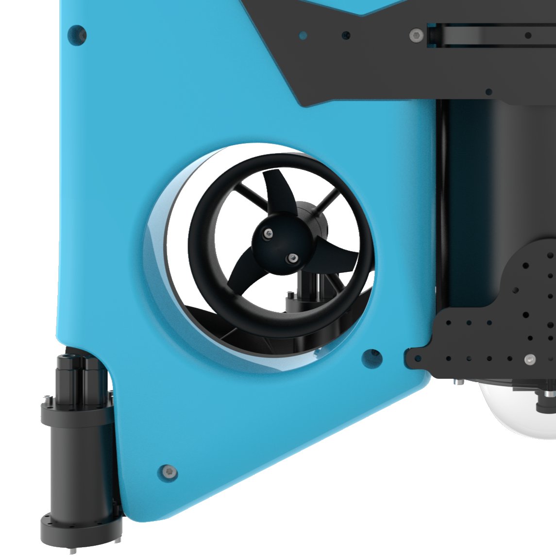 Pyrot'un yüksek verimli ve performanslı iticileri, su altı operasyonlarında üstün hareket kabiliyeti ve kontrol sağlar. Bu iticiler, güçlü ve hassas manevra yetenekleri ile dar alanlarda bile etkili bir şekilde çalışmaya olanak tanır.

letnamarine.com/pyrot