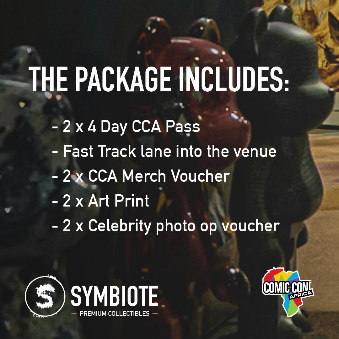 Stand a chance to WIN a VIP experience for two at #ComicConAfrica!

All you need to do is:

1. FOLLOW @comicconafrica and @symbiote_premium_collectibles
2. TAG the friend you want to take with you
3. SHARE this post to your stories

Winners will be announced on the 18th of August
