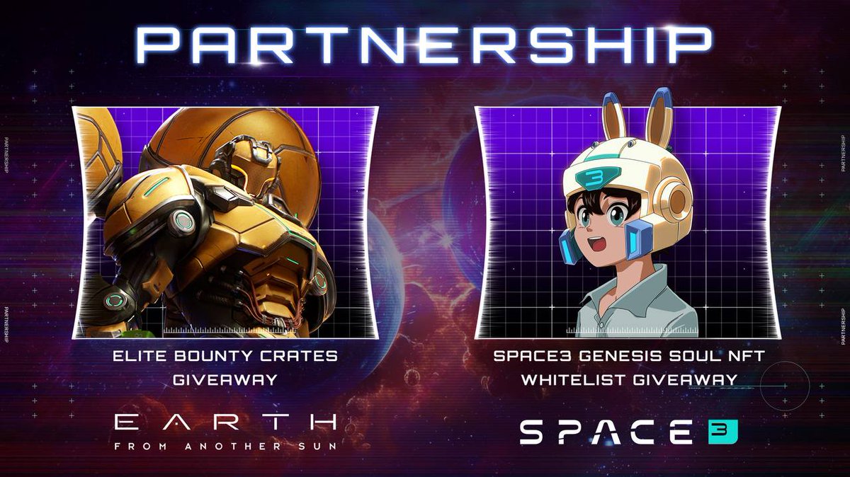EFAS_Ecosystem's tweet photo. 🚀 Commanders, our cosmic collaboration with @space3_gg is in full swing!

🎁 Giveaway Alert:
20 GTD + 10 FCFS WLs for Space3 Genesis Soul NFT
10 EFAS Elite Bounty Crates

👀 How to participate:
EFAS community:
FCFS: https://t.co/7Dm2gvYWly
GTD: https://t.co/jkBMkbp5jj

Space3 community:
Complete the mission: https://t.co/xUnOrzbTIX

Winners announced soon in both Discords. Don't miss your chance, Commanders! 💫