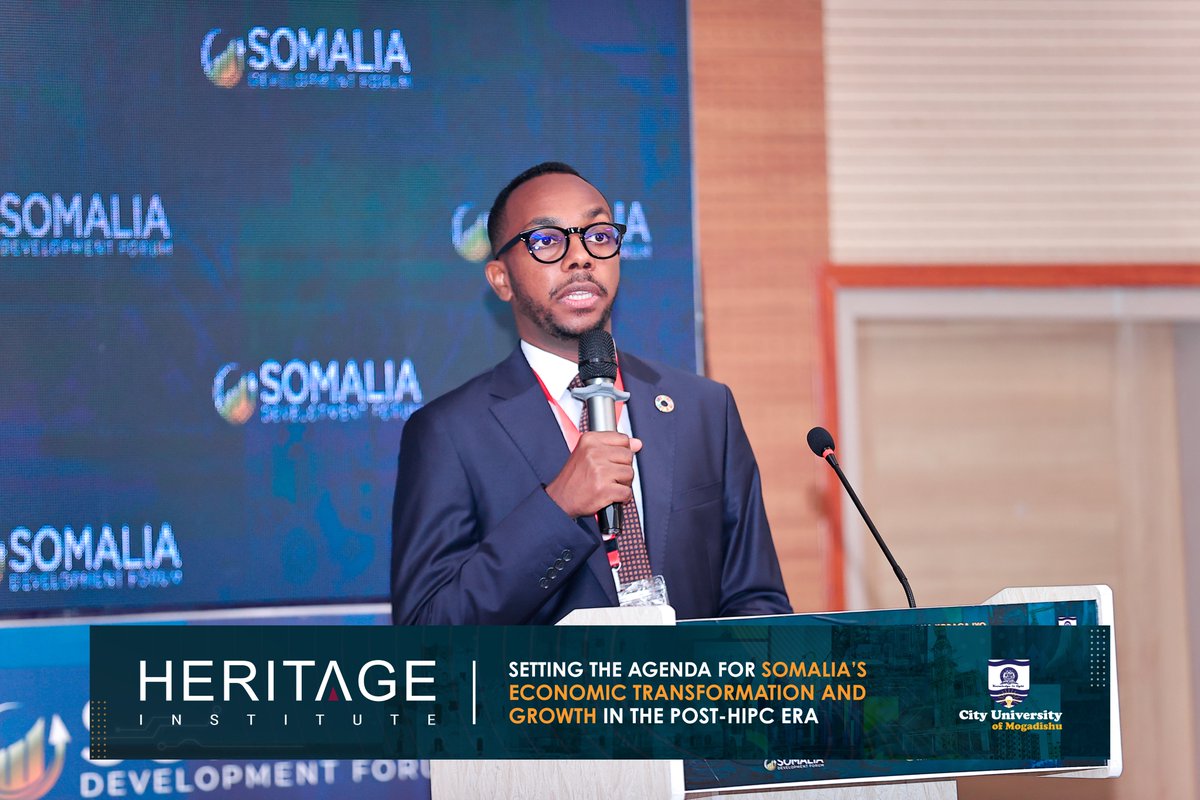 HIPSINSTITUTE's tweet image. Maalinta 2-aad iyo Madasha Horumarinta Soomaaliya, oo sanadkaan looga hadlaya, kobcinta dhaqaalaha Soomaaliya ee dayncafinta kaddib, waxaa wada jir u qabanaya Machadka Heritage iyo Jaamacadda City.
#SDF2024
#SomaliaDevelopment
#PostHipc
#HeritageForum