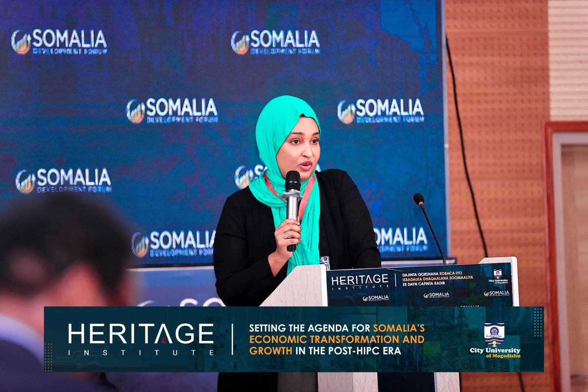 HIPSINSTITUTE's tweet image. Maalinta 2-aad iyo Madasha Horumarinta Soomaaliya, oo sanadkaan looga hadlaya, kobcinta dhaqaalaha Soomaaliya ee dayncafinta kaddib, waxaa wada jir u qabanaya Machadka Heritage iyo Jaamacadda City.
#SDF2024
#SomaliaDevelopment
#PostHipc
#HeritageForum