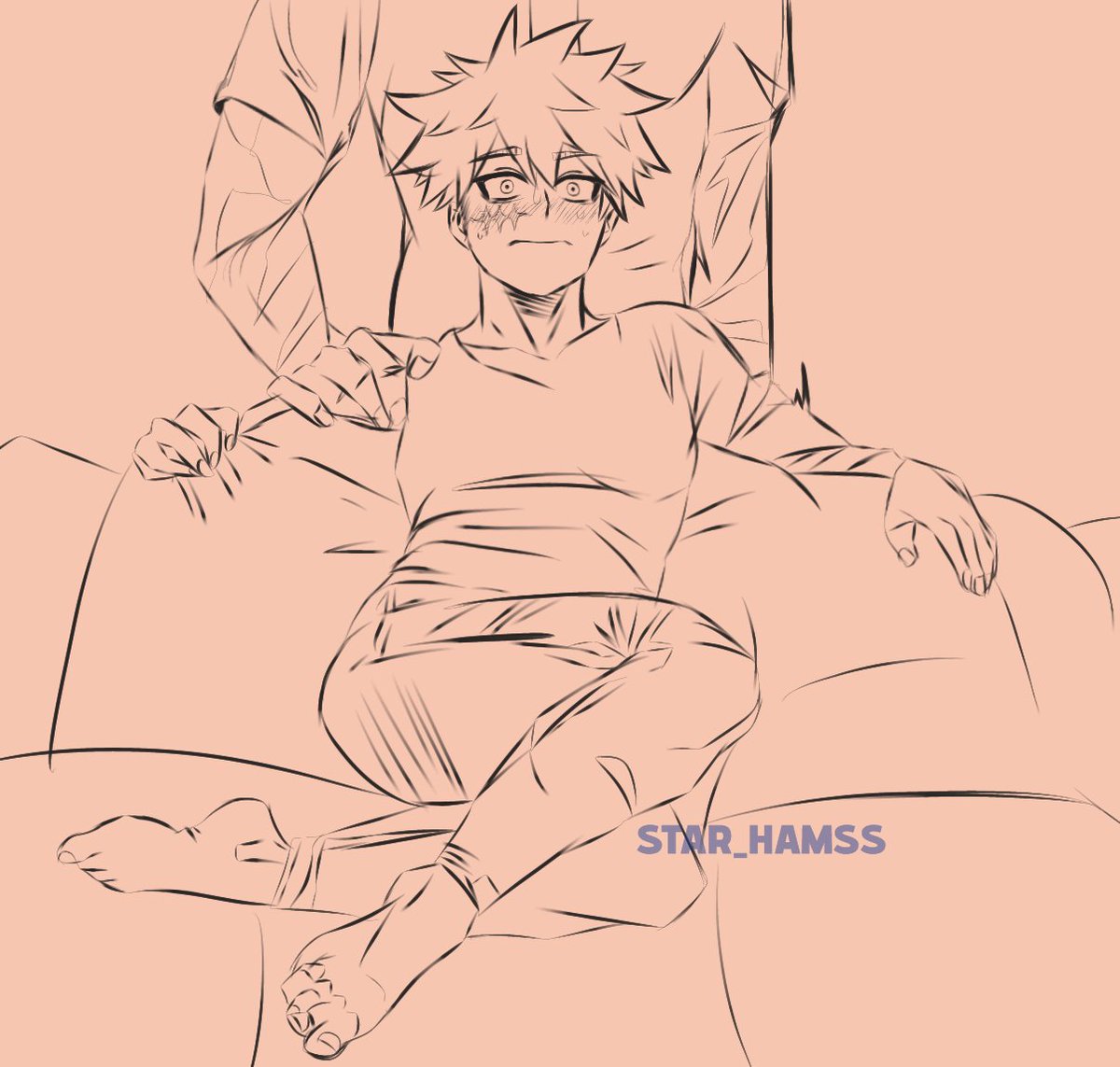 Star_hamss's tweet photo. Sensei Deku has a day off and Pro hero Bakugou, not knowing it was also his day off not know what was coming for him. Sensei Deku wants to play with him for a while on their day off~~!!!! #dkbk #nsfwtwtًً https://t.co/aYapT7b01E