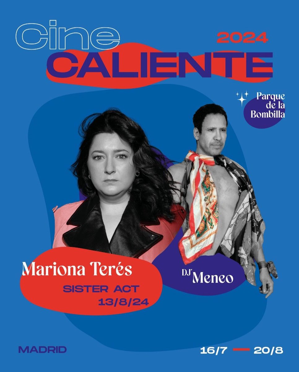 23/08 - Ven esta noche a disfrutar de una nueva sesión de #CineCaliente🔥. Bailarás, cantarás y lo que surja con la particular versión de 𝙎𝙞𝙨𝙩𝙚𝙧 𝘼𝙘𝙩 que nos tienen preparada <a href="/MarionaTeres/">Mariona Terés</a> y <a href="/Meneooh/">Rigo Pex - MENEO</a>.

🎟 Entradas ➡  bit.ly/3prhf38

#40AniversarioFescinal