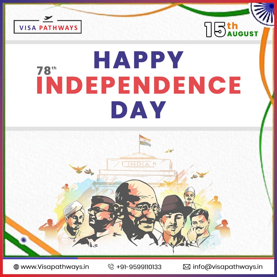 visapathways's tweet image. 🎉🇮🇳 Happy Independence Day! 🇮🇳 🎉

Today, we celebrate the spirit of freedom and the courage to explore new horizons. At Visa Pathways, we believe in turning your dreams of a better future into reality. 

#HappyIndependenceDay #VisaPathways #NewBeginnings #FreedomToExplore