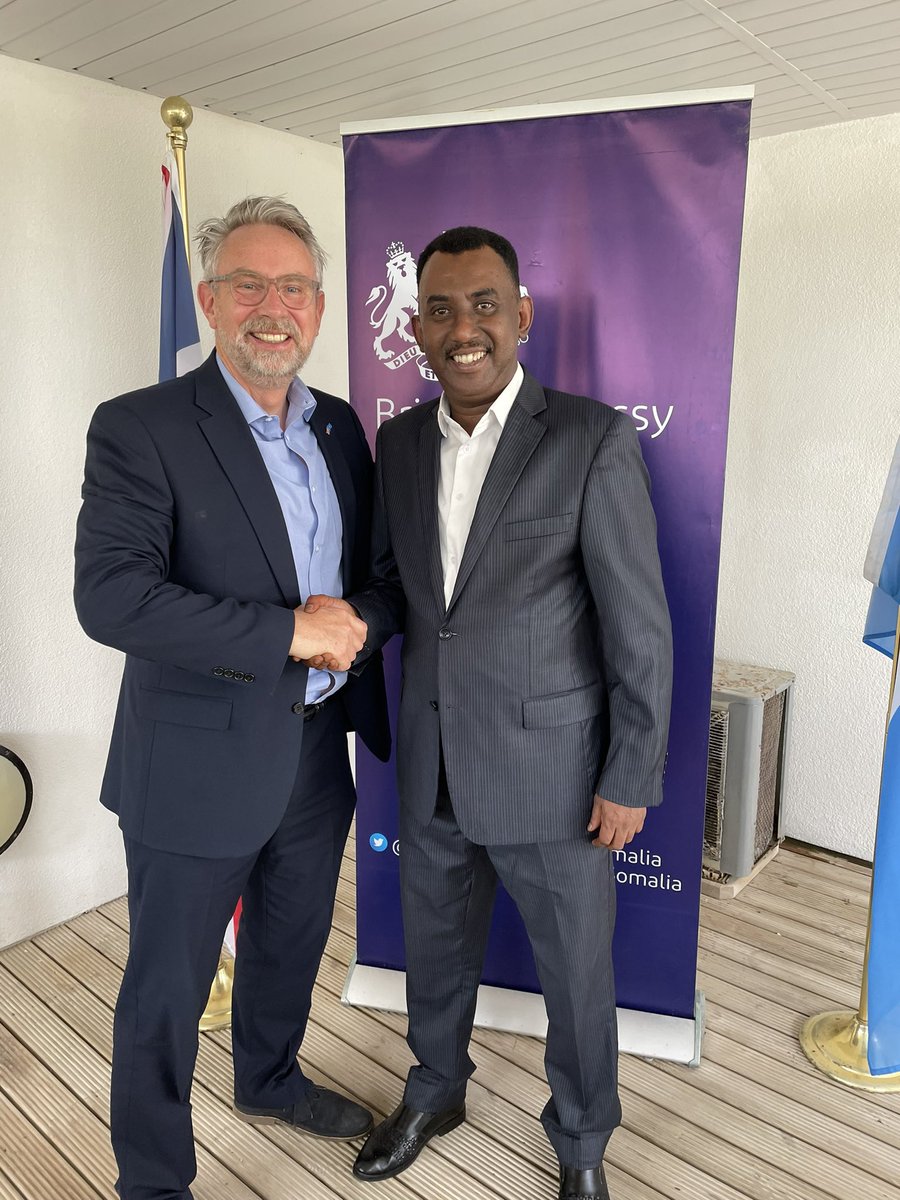 Aid diversion undermines our collective efforts in Somalia. 

Great to be working with Special Adviser to <a href="/SoDMA_Somalia/">SODMA Somalia</a> Abdulkadir Sheikhuna to implement effective ways to meet this challenge. 🇸🇴🤝 🇬🇧