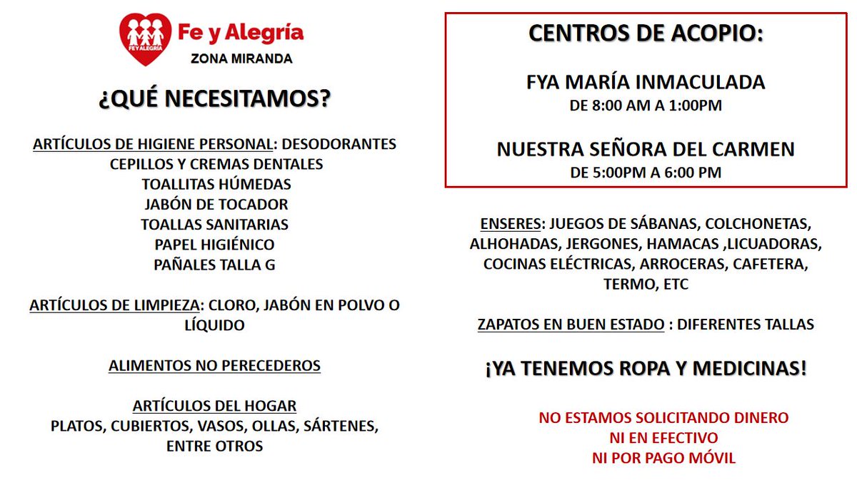 #ServicioPúblico
Para ayudar a las familias afectadas tras la explosión de la bombona de gas en el sector La Planada del #BarrioLaUnión de #Petare.
Muchas gracias. 🤍