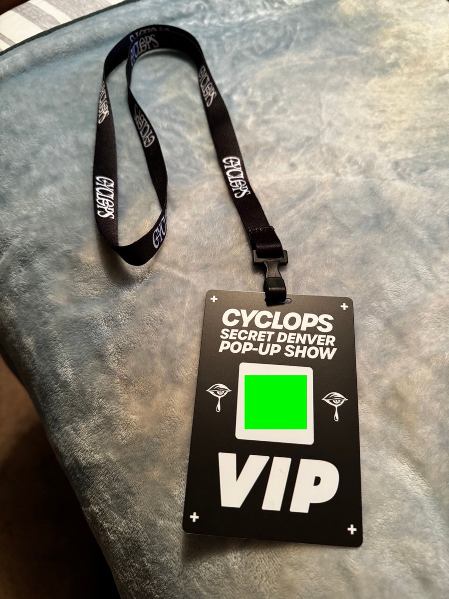 thisiscyclops's tweet photo. FIRST 100 PEOPLE AT THE DENVER SECRET POPUP SHOW WILL GET A FREE COLLECTABLE VIP PASS

THERES A QR CODE ON IT THAT LINKS TO A BUNCH OF UNRELEASED IDS, REMIXES, VIPS AND OTHER SECRET GOODIES. https://t.co/sLDxUIlX81