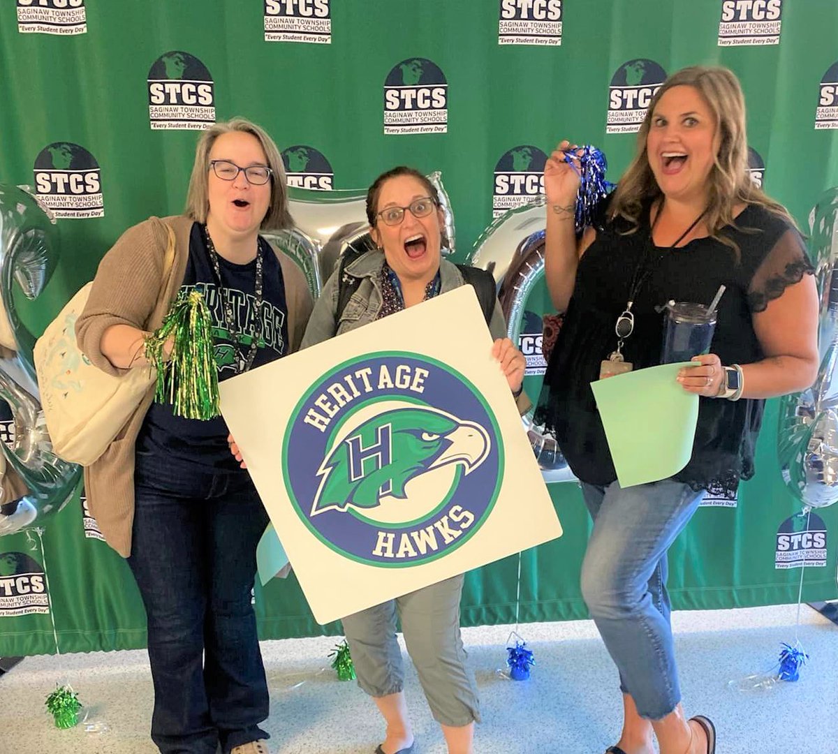 WeAreSTCS's tweet photo. We're Back!! Support Staff, Teachers and Administrators are back and participating in Carrying the Banner & Being a Champion for Every Student training. We're excited and can't wait for the students!
#EveryStudentEveryDay #STCSBacktoSchool https://t.co/QKsapo2pGN