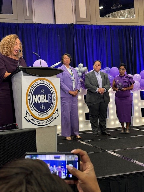 NolaHarborPD's tweet image. Congratulations to #HPD Chief Melanie Montroll for being honored at the National Organization of Black Law Enforcement Executives (NOBLE) 2024 Women's Symposium. 

#HonorPrideDedication #YourWorkingRiver #NOBLE48 #MaritimeLawEnforcement