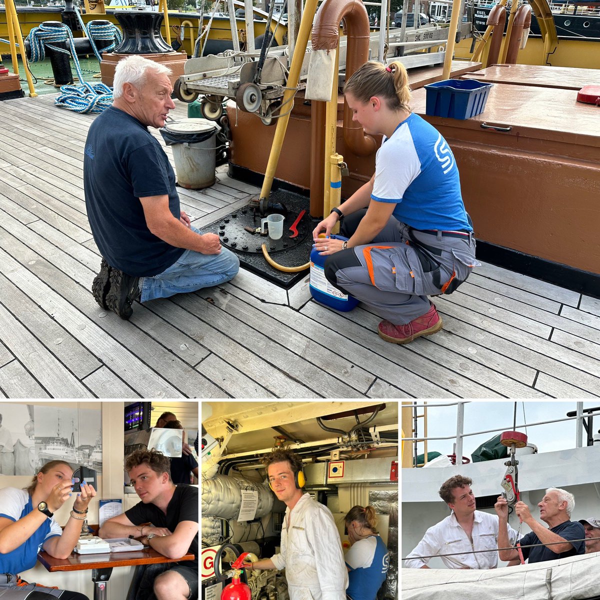 Niet één maar twéé stagiaires die de Elbe als praktijklokaal gebruiken. Hbo-studenten Rokus en Willemijn hadden beide nog wat dagen nodig. Kom gerust bij ons je kennis uitbreiden. Nuttig én aangenaam. En ook verfrissend voor ons. Zo leuk!