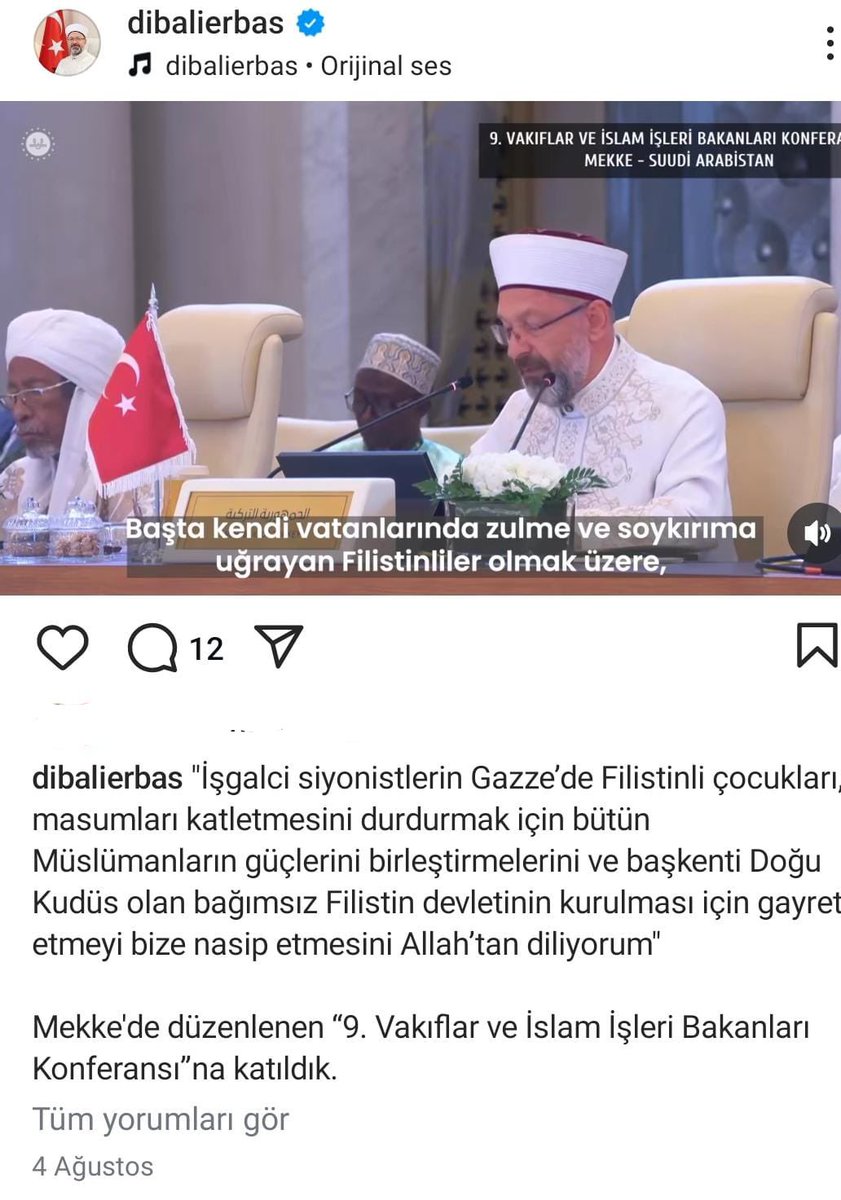 Dün Diyanet İşleri Başkanımız Prof. Dr. Ali Erbaş’ın Gazze ile ilgili instagramdaki paylaşımlarını sebepsiz yere kaldıran Meta daha önce Facebook’ta yaptığı gibi tekrar geri adım attı. 

Gazze mesajlarının kamuoyunda yoğun şekilde gündeme gelmesinin ardından silinen iki mesaj