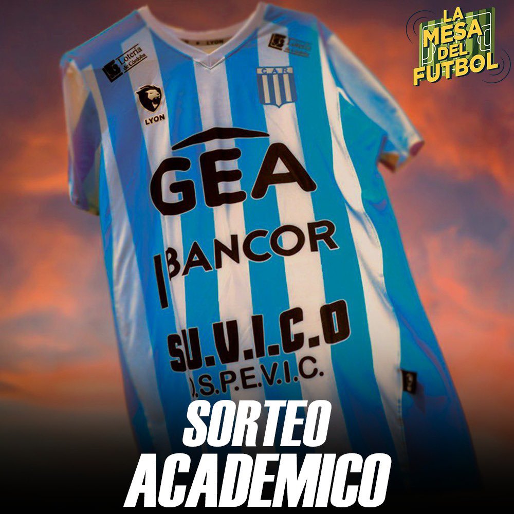 🔥 ¡SORTEAMOS LA CAMISETA TITULAR DE #RACINGCBA!

🤔 ¿Cómo participar? 

➡️ Seguir a <a href="/mesadelfutbolok/">La Mesa del Fútbol</a>
➡️ Dar RT a la publicación
➡️ Comentar tu nombre completo y los últimos 3 dígitos del DNI 

🥇 El ganador será anunciado el viernes 16 de agosto.