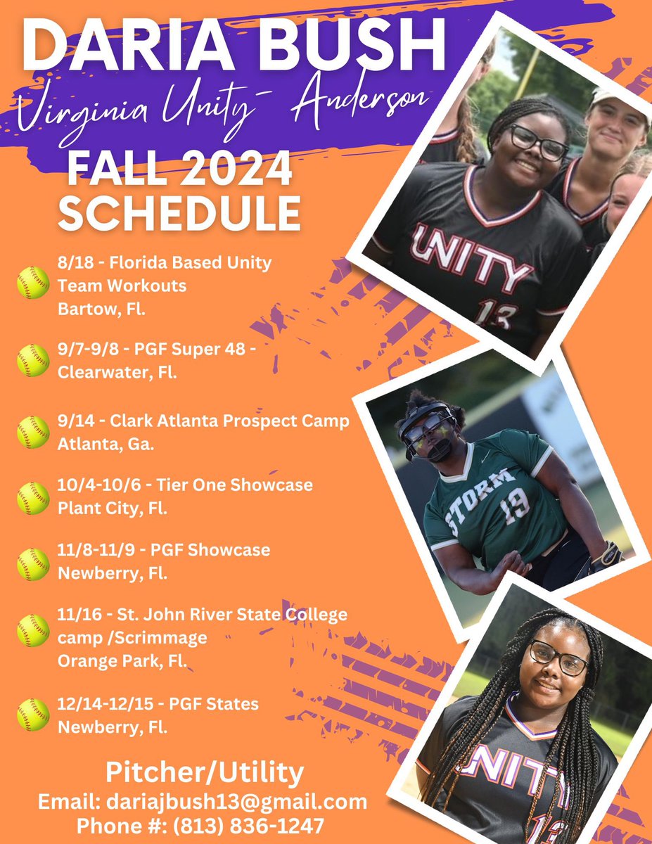Daria J Bush (@dbush2025) on Twitter photo Fall schedule is out. #LetsGo <a href="/NicoleBayona93/">Nicole Bayona</a> <a href="/CoachShanty/">Lishanty Guillermo</a> <a href="/SavStateTigers/">Savannah State University Athletics</a> <a href="/EWUSoftball/">Edward Waters Softball</a> <a href="/purepowerpitch/">''Coach Mike'' Ellison</a> <a href="/CoachA2320/">Coach Aš„</a> <a href="/CamisePatterson/">Coach P</a> <a href="/BamaStateSB/">Alabama State Softball</a> <a href="/MSPtakeover/">Minority Softball Prospects</a> <a href="/mmidnight1000/">mmidnight</a> <a href="/commit2HBCU/">SHOWCASE HBCU</a> <a href="/NCATSOFTBALL/">The Official NC A&T Aggie Softball</a> <a href="/QueenAmzz/">Amber Hallman</a> <a href="/UnityAndersonHS/">Unity Anderson-HS</a> <a href="/BrianDaley001/">Coach B. Daley</a> <a href="/aamusoftball/">Alabama A&M Softball</a> Fall schedule is out. #LetsGo <a href="/NicoleBayona93/">Nicole Bayona</a> <a href="/CoachShanty/">Lishanty Guillermo</a> <a href="/SavStateTigers/">Savannah State University Athletics</a> <a href="/EWUSoftball/">Edward Waters Softball</a> <a href="/purepowerpitch/">''Coach Mike'' Ellison</a> <a href="/CoachA2320/">Coach Aš„</a> <a href="/CamisePatterson/">Coach P</a> <a href="/BamaStateSB/">Alabama State Softball</a> <a href="/MSPtakeover/">Minority Softball Prospects</a> <a href="/mmidnight1000/">mmidnight</a> <a href="/commit2HBCU/">SHOWCASE HBCU</a> <a href="/NCATSOFTBALL/">The Official NC A&T Aggie Softball</a> <a href="/QueenAmzz/">Amber Hallman</a> <a href="/UnityAndersonHS/">Unity Anderson-HS</a> <a href="/BrianDaley001/">Coach B. Daley</a> <a href="/aamusoftball/">Alabama A&M Softball</a>
