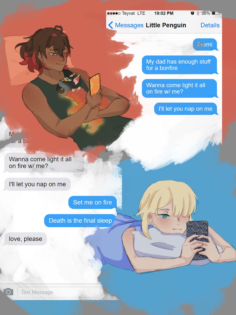 Macesartdreams's tweet photo. Day 1 of Lionfish 2024: MODERN AU
.
Honestly I wasnt sure what to do but I loved this for them 😅
And clearly I already am behind but IM GONNA GET IT TOGETHER FOR MY BOYS
#lionfishweek #lionfishweek2024 #GenshinImact #Freminet #gaming
#lionfish https://t.co/gwbRA73Axn