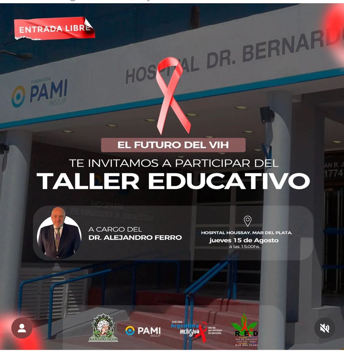 El jueves 15 en el hospital Houssay estaremos conversando con pacientes con VIH sobre las novedades de tratamiento y prevención,si te interesa estás invitado <a href="/danielalvarez99/">Daniel Álvarez</a> <a href="/gabyazcoitia/">Gabriela Azcoitia</a> <a href="/germanlagrasta/">Germán Lagrasta</a> <a href="/marianagerez1/">Mariana Gérez</a> <a href="/FlorPalmieri/">Florencia Palmieri</a> <a href="/marcelopasetti/">Marcelo Pasetti</a>