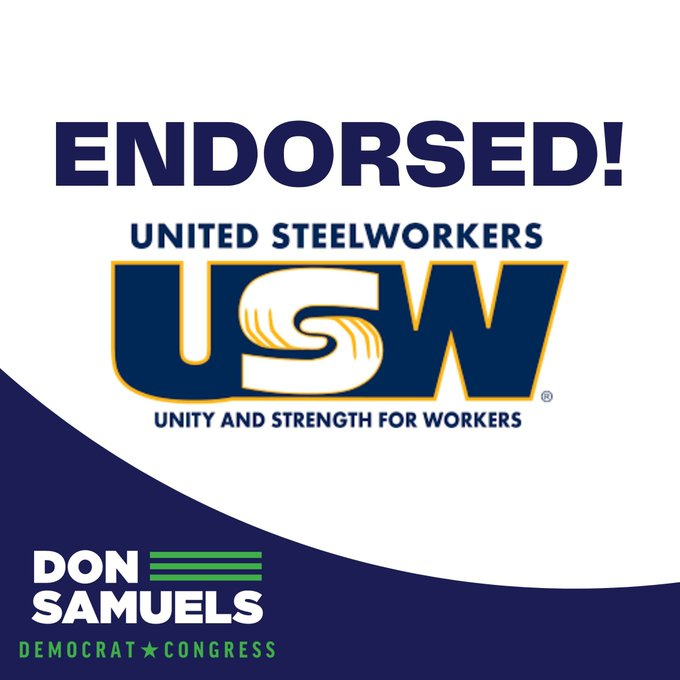 DonSamuelsMN's tweet image. I'm proud to be endorsed by the United Steelworkers and the International Union of Operating Engineers in my Democratic primary race against Rep. Ilhan Omar. The election is TODAY, get out and vote CD5!