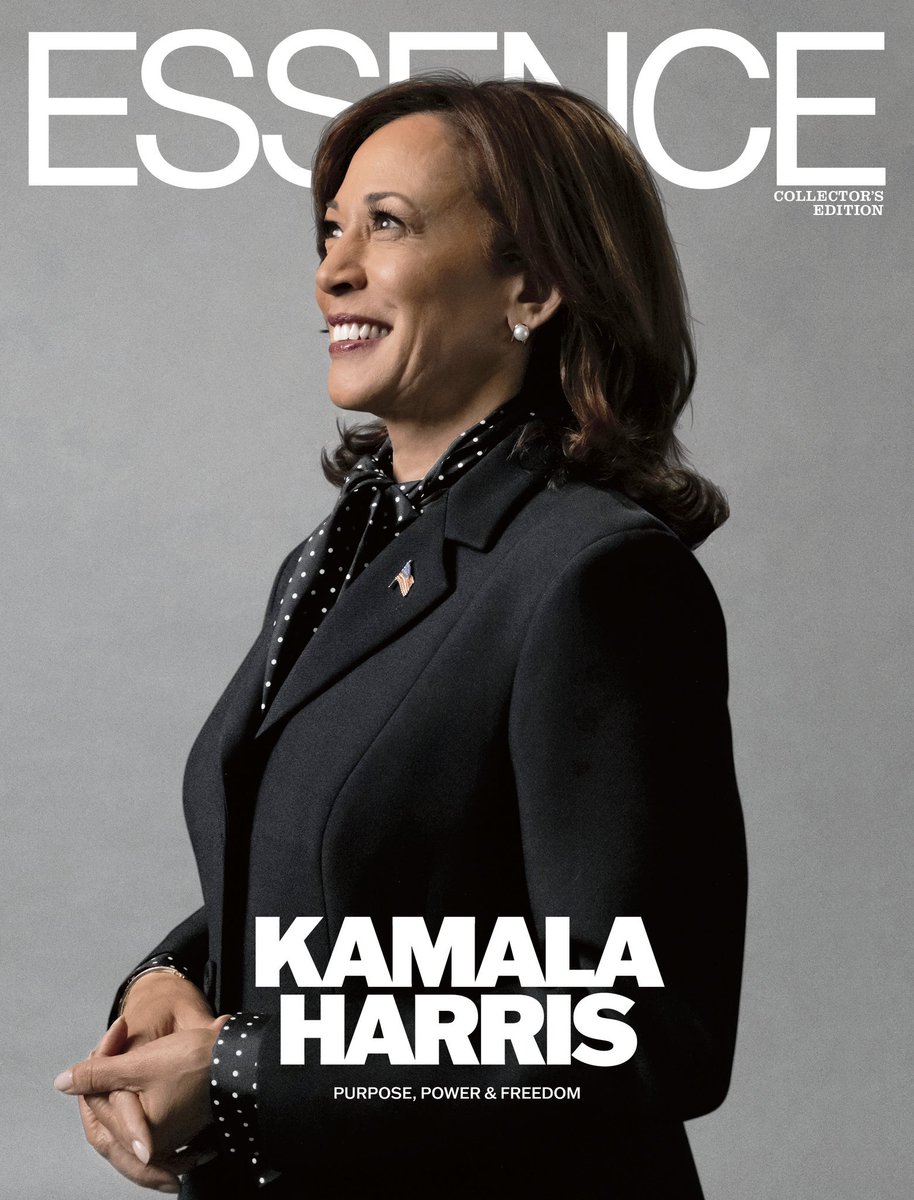 .<a href="/VP/">Vice President JD Vance</a> Harris looking GORGEOUS on the cover of <a href="/Essence/">ESSENCE</a> Magazine. 

📸: Kadeem Johnson