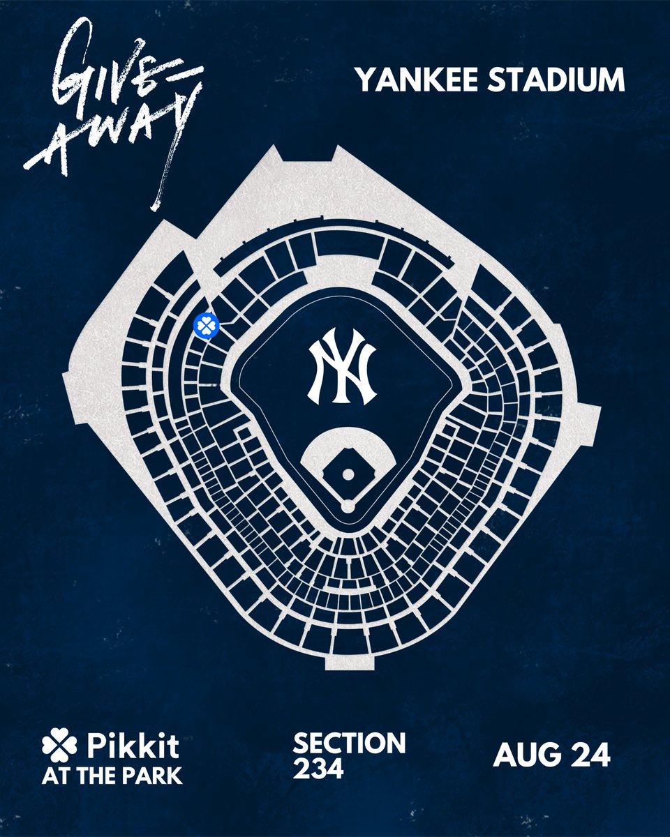 pikkitsports's tweet photo. 🚨Pikkit @ The Park Giveaway🚨

⚠️We are giving away 1 ticket to the Yankees game in Section 234 on August 24th to hang with us and your favorite cappers..Here's how to enter:

✅ Must be following @pikkitsports 
📲 Like + RT this post
👥 Tag 3 friends you would bring to Pikkit at the Park
➕ For an additional entry reply with your favorite Pikkit screenshot 

🗓️ Winner will be announced Friday, August 16th at 12pm EST.