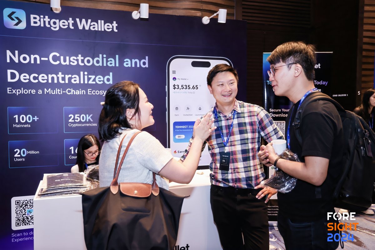 BitgetWallet's tweet image. 🙋 We had a fantastic time partnering up with @Foresight_News, @MorphL2 and @osldotcom at #FORESIGHT2024. Seeing your lovely faces and bringing you a fantastic experience has been a blast for us as well! 🇭🇰

🎙️ Hopefully you had a chance to catch the panel of our COO, @alvin_kan,…