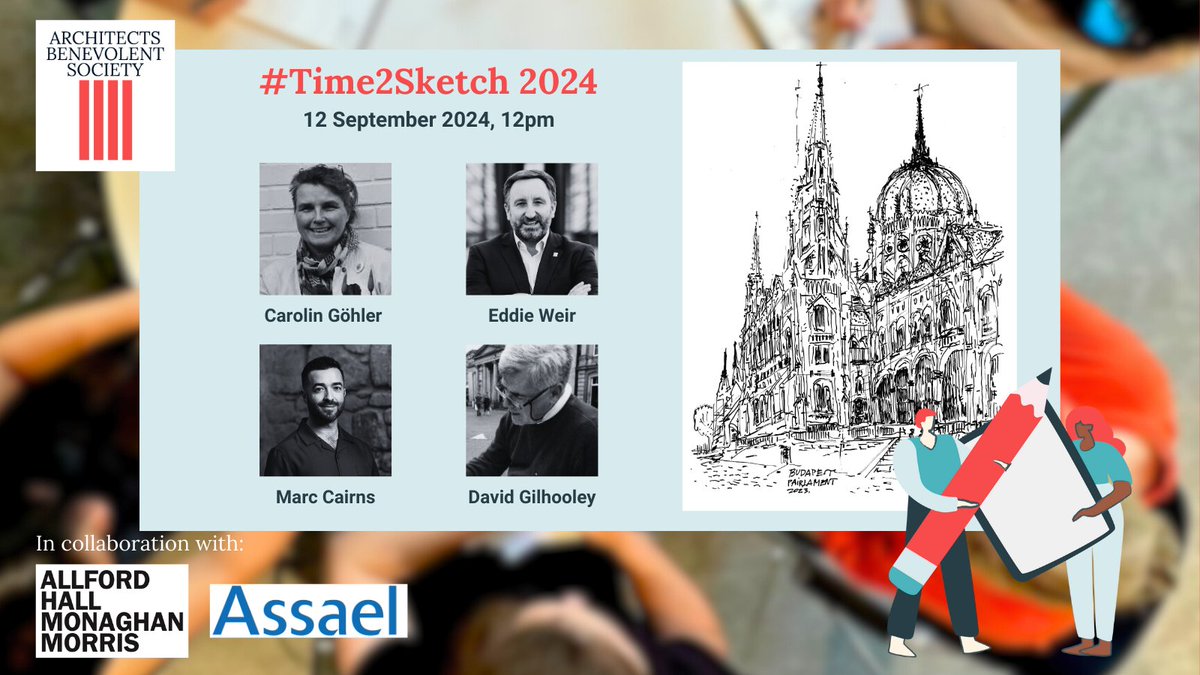 It’s one month to go to #Time2Sketch 2024. So we’re excited to introduce our panel of judges for this year’s competition. <a href="/landscape717/">Carolin Göhler 🟢 land + scape</a>, <a href="/ADPEddieWeir/">Eddie Weir PCIAT PPCIAT</a>, <a href="/marcgcairns/">Marc Cairns</a>, <a href="/davesixtyfive44/">David Gilhooley</a>!
We can't wait to see your sketches on September 12th!
Register now ! bit.ly/3Amp0fP