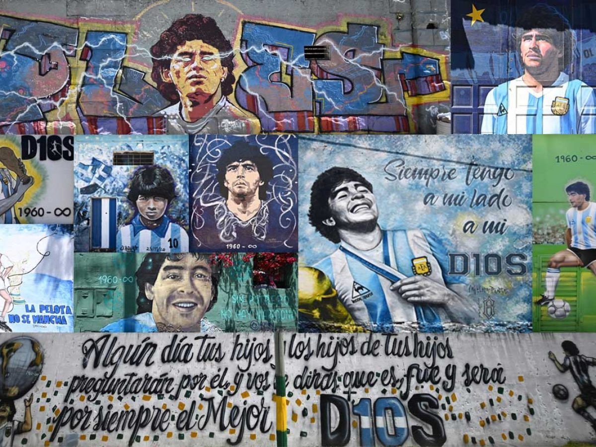 Maradona está en cada lugar, en cada plaza, en cada rincón a lo largo y ancho de esta patria. Está en el corazón del pueblo y de todos los que aman este país. Es el símbolo mas profundo de la pasión argentina, y el hombre por el que nos identifican en el mundo. Maradona es tan