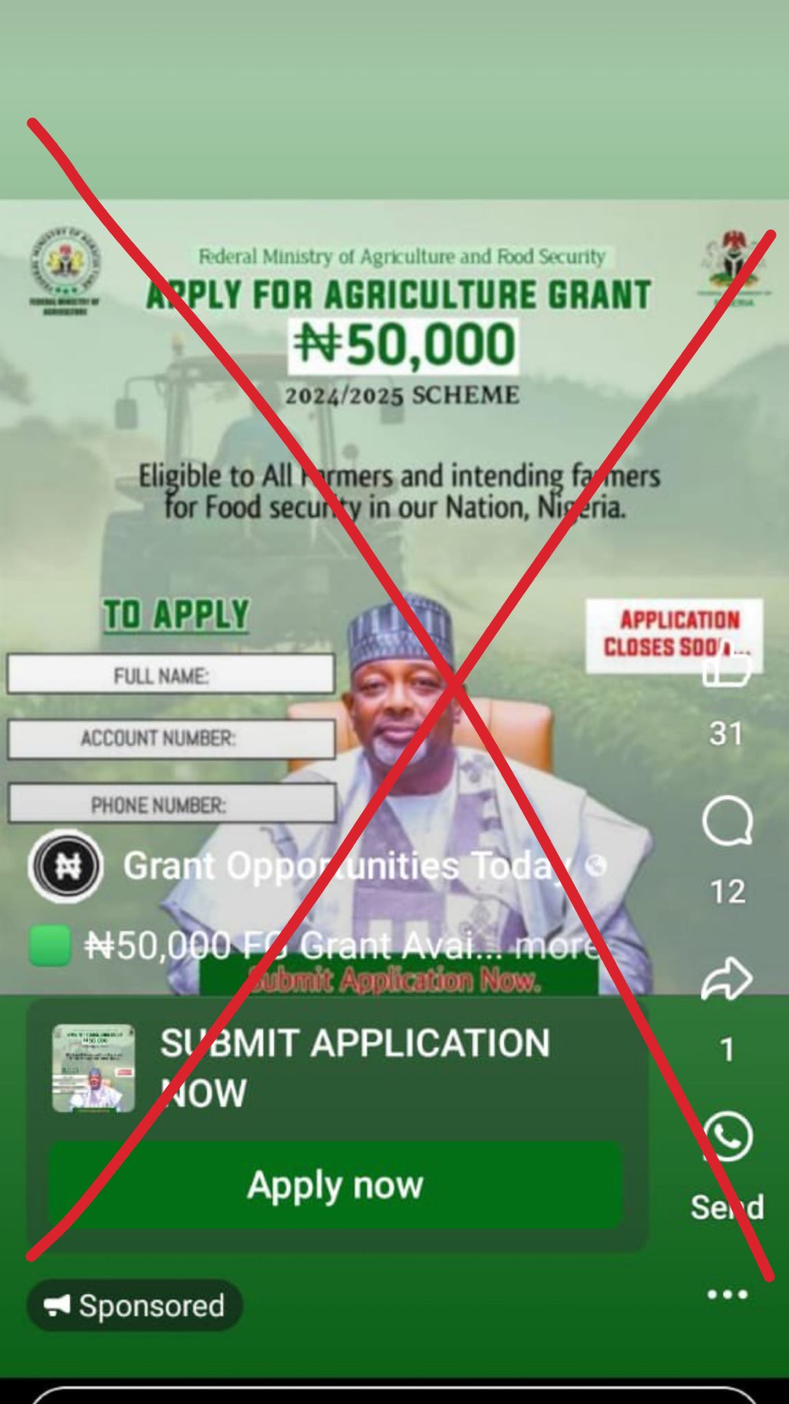 Sen. Abubakar Kyari, CON on X: &ldquo;DISCLAIMER: The public should 