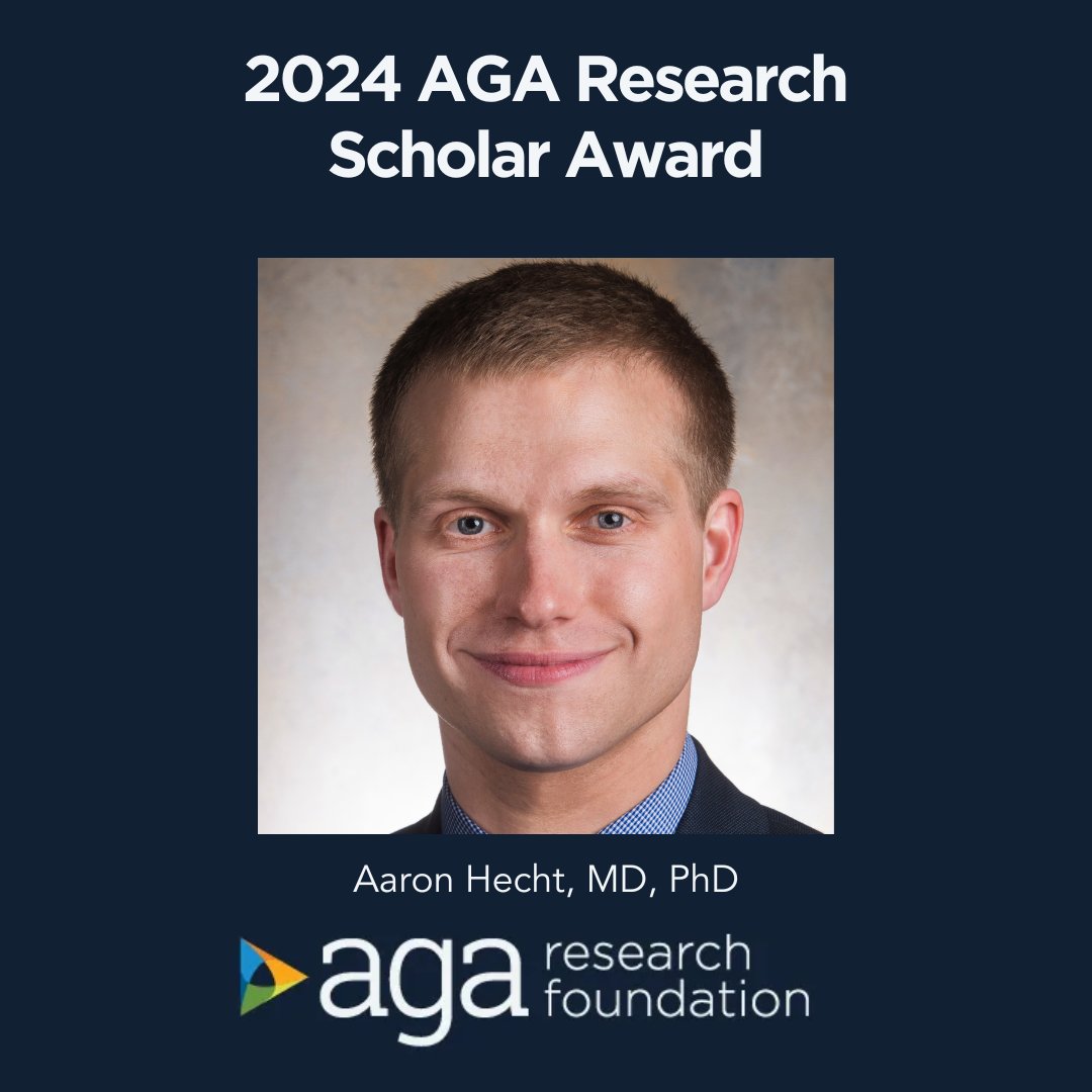 Next up in our AGA Research Scholar Award feature is @alhecht from @PennGiHep! His research explores diet's impact on gut bacteria in liver disease, predicting infection risks and advancing therapies. Learn more: ow.ly/K7TS50SR7rR 👨‍🔬🔬 #AGAResearchFoundation