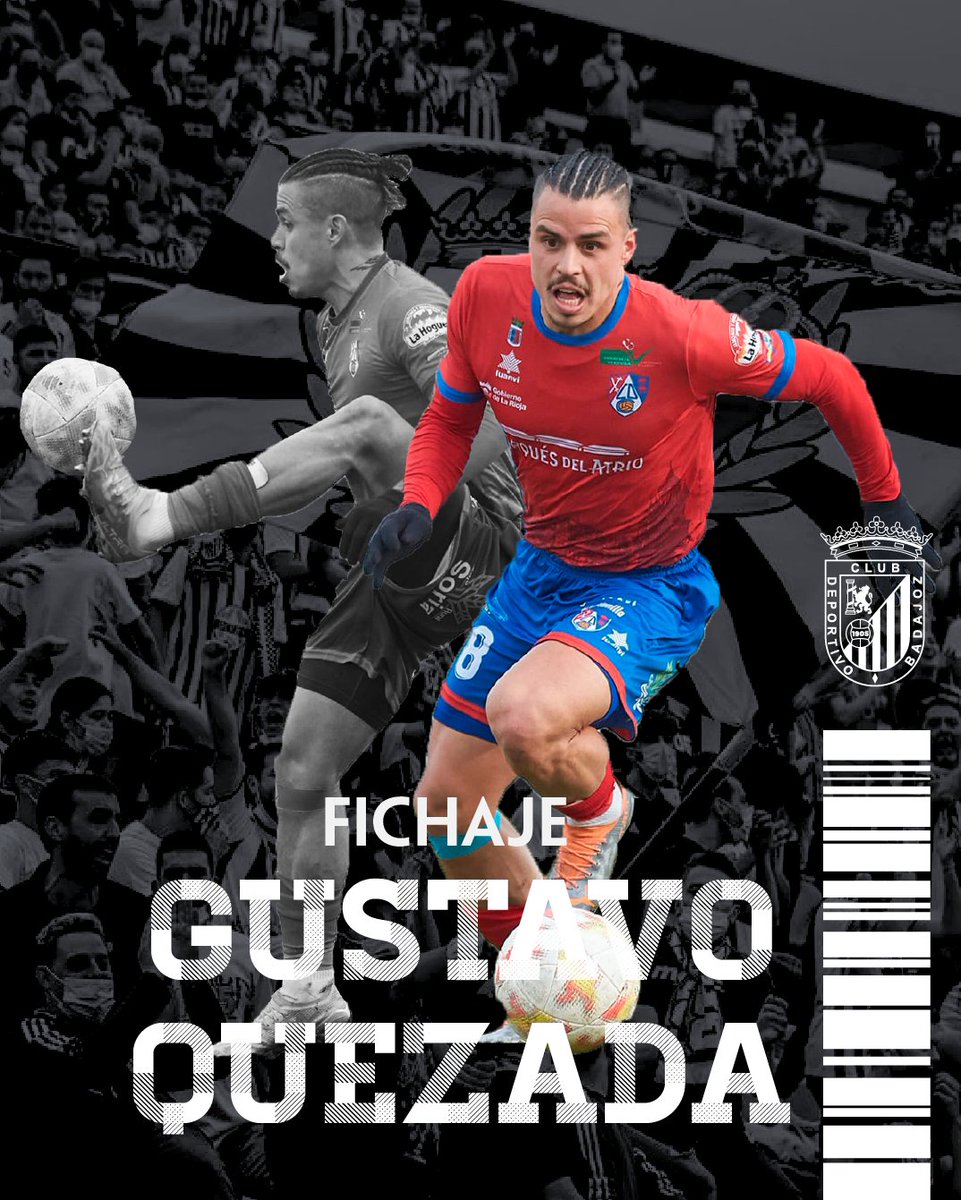💥 𝗙𝗜𝗖𝗛𝗔𝗝𝗘 | Gustavo Quezada: Compromiso y versatilidad
🔗clubdeportivobadajoz.es/noticias/gusta…↗