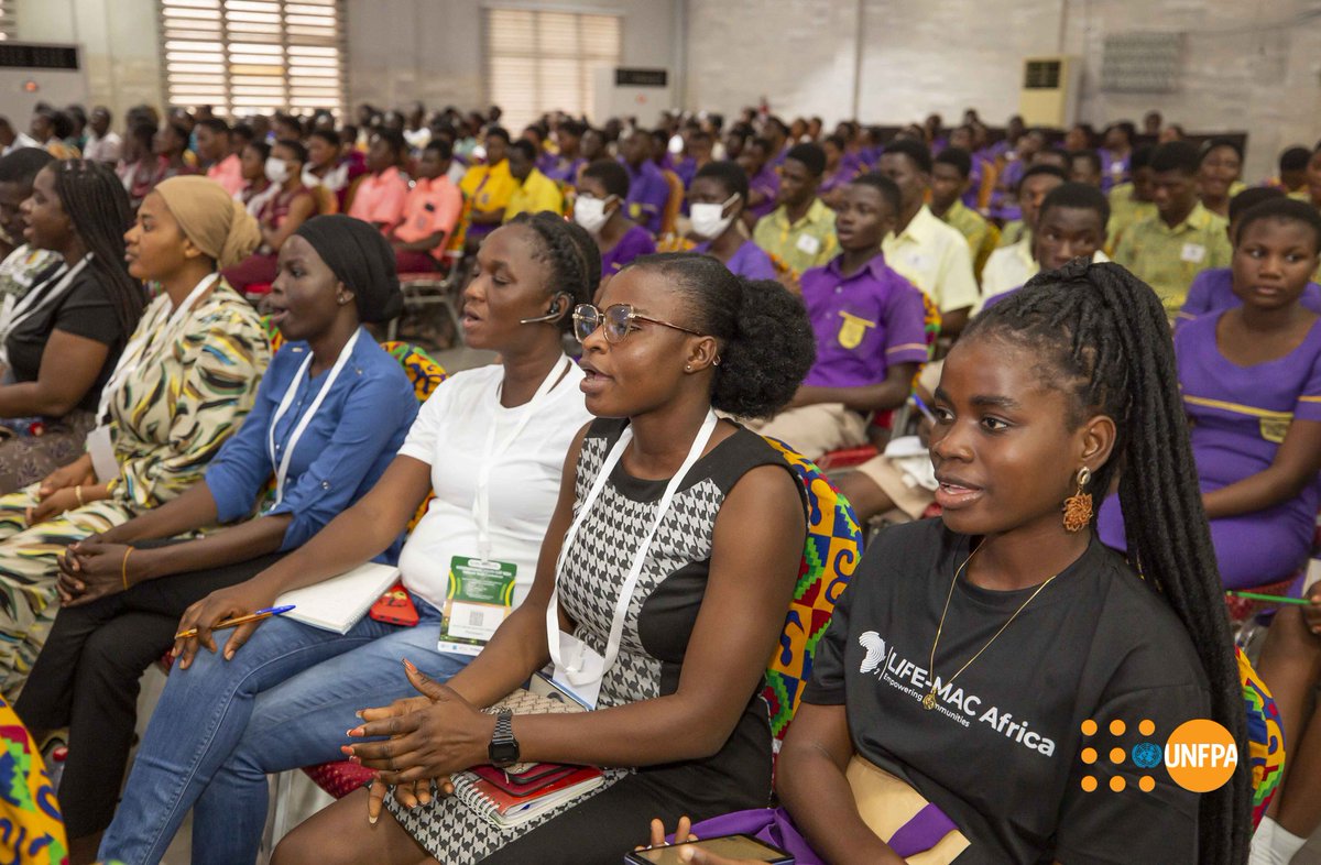 UNFPAGhana's tweet photo. The YoLe Fellows of @UNFPAGhana successfully organised and facilitated a breakout session on the topic: 'Youth, Peace and Security in the Digital World', at yesterday's National Youth Conference with @Youthgh.
Participants were encouraged to be advocates of #peace and ...[1] https://t.co/EJ1N0uZoql