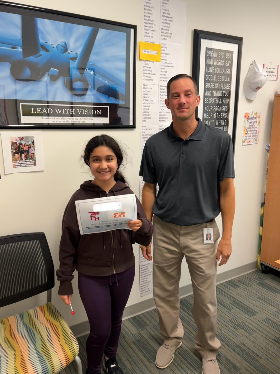 Congrats to our Track 6-1 Students of the Month: Pierce &amp; Dana! #PHMSpride ✈️