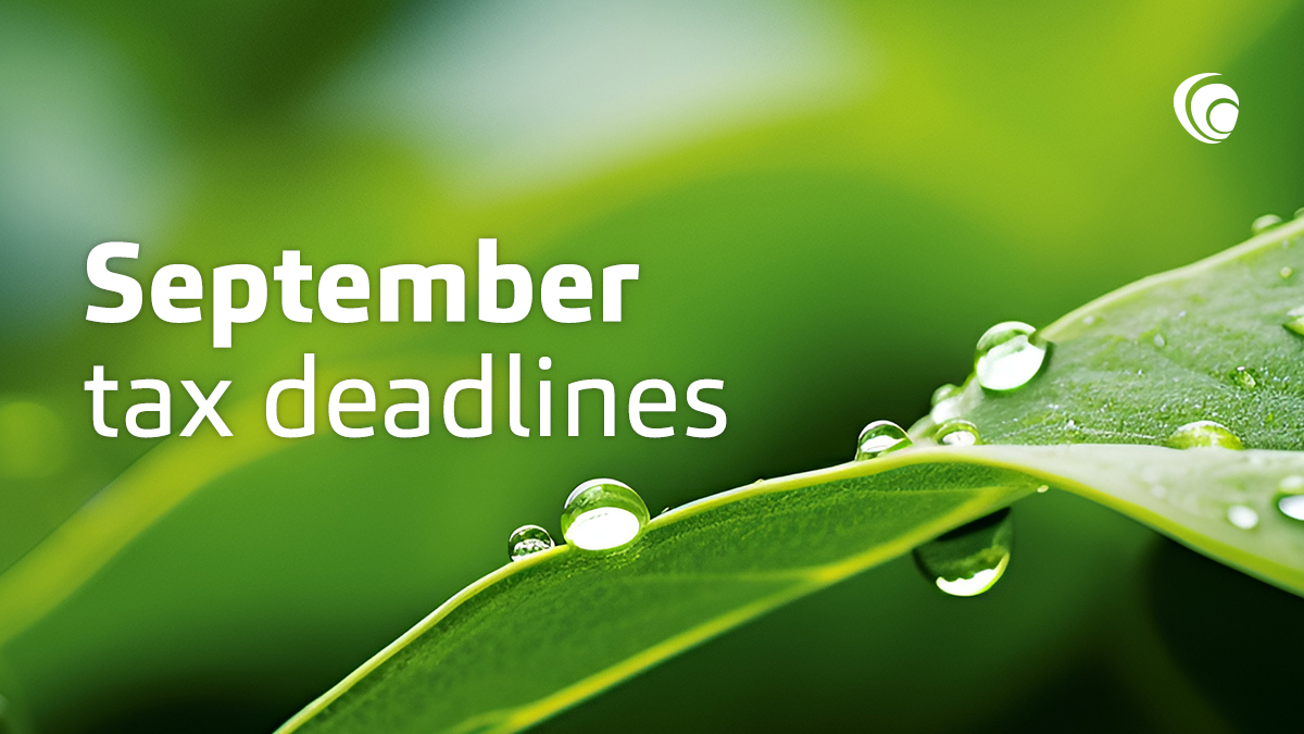 What to remember in September. With summer winding down, a variety of #tax deadlines will soon arrive. Keep on top of it all with our tax deadline #calendar. 

View now: ow.ly/1VKJ50SVX9o

#BakerTilly #BakerTillyCanada