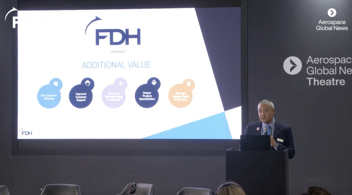If you missed this year's <a href="/FIAFarnborough/">Farnborough Airshow</a>, FDH Aero Chief Operating Officer Ken Aso's keynote presentation and the following panel discussion on the power of integration are now available on our YouTube channel.

Check it out: bit.ly/4dtxHTD

#FIA2024 #AerospaceIndustry