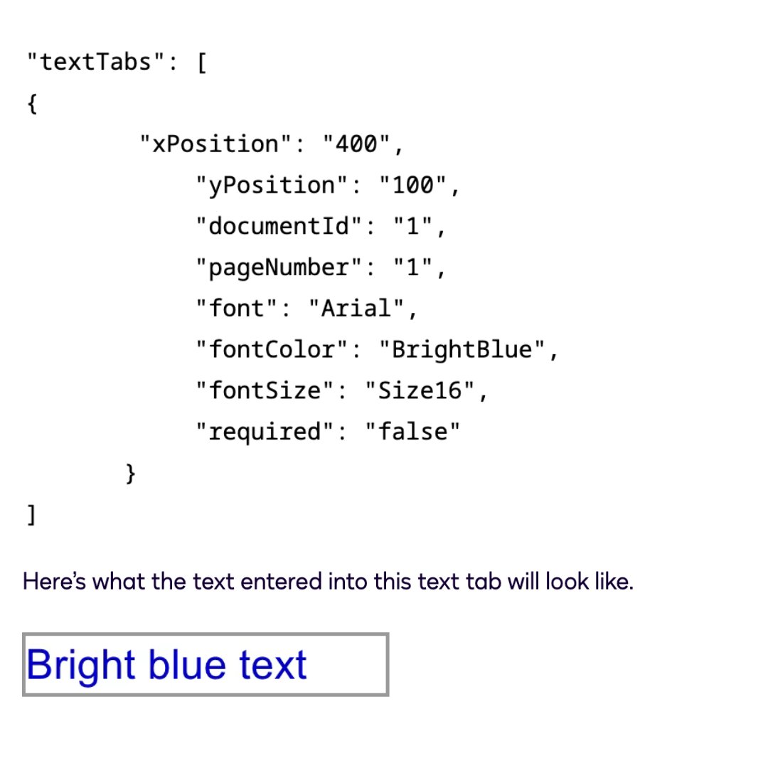 DocusignDevs's tweet photo. 💡 Let's talk font styles in today's tabs deep dive by Paige Rossi! Learn how to customize the appearance of your tabs’ font, font size, and color through your API calls.

https://t.co/jXPacH9Y42

#DocusignDevs https://t.co/JsU4wvx0xA