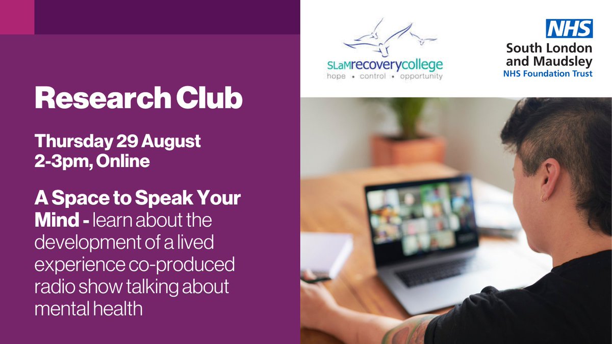 NHS Maudsley tweet media