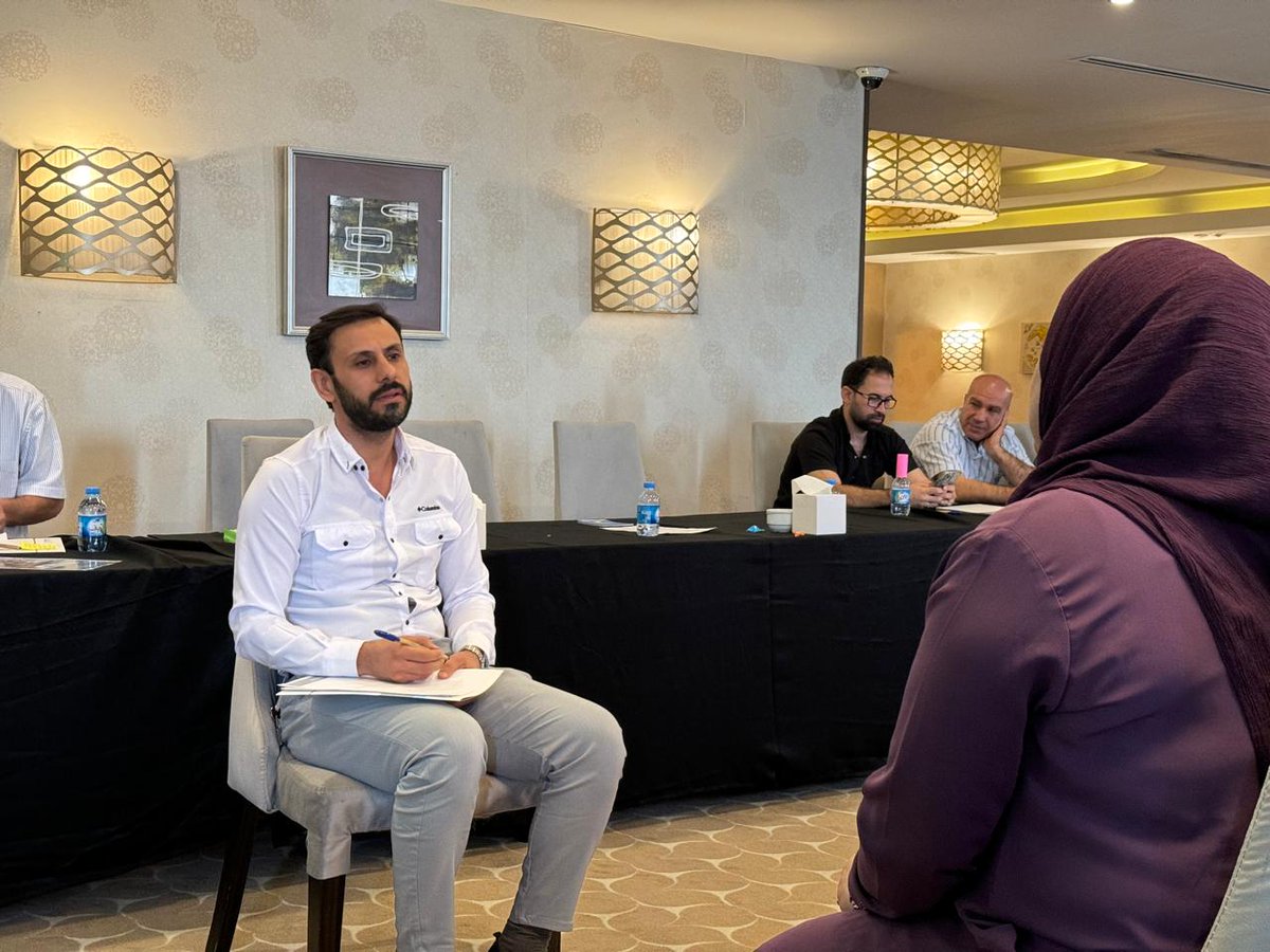 BinanEvans's tweet photo. Last week, IOM conducted a two-day workshop on basic MHPSS for officials from the Ministry of Migration and Displacement in Ninewa, Iraq. The goal was to equip them with knowledge and skills for humane &amp; improved return and reintegration assistance. https://t.co/RQxfJUAXsz
